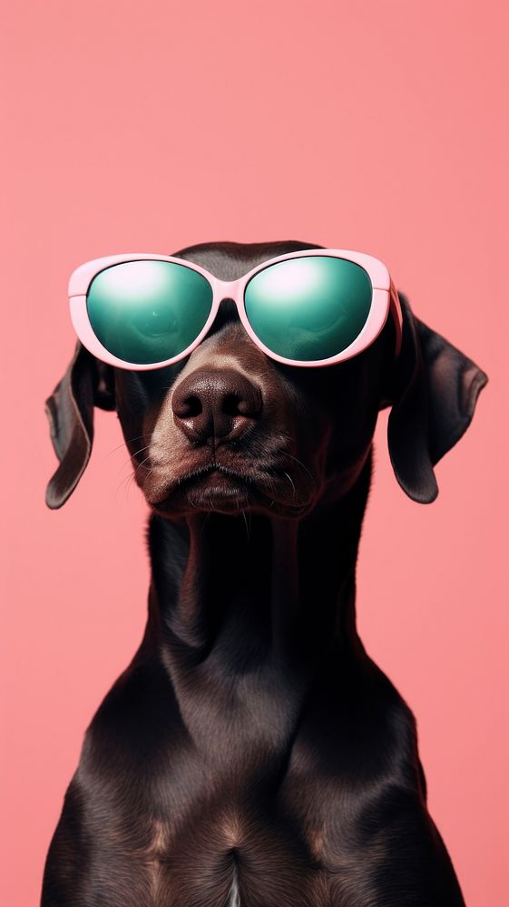 Dog sunglasses photography portrait.