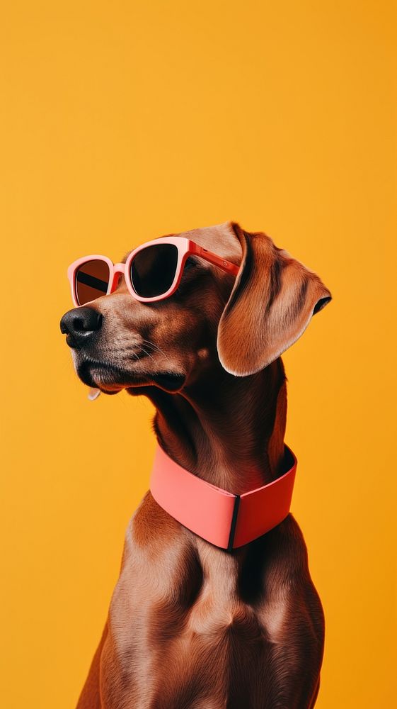 Dog sunglasses mammal animal.