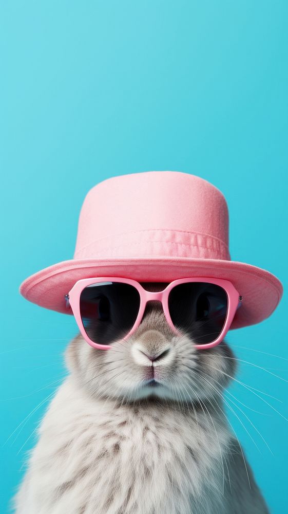 Rabbit sunglasses photography portrait.