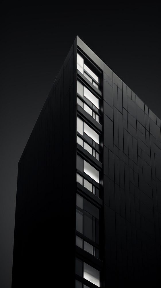 Black wallpaper architecture building city.