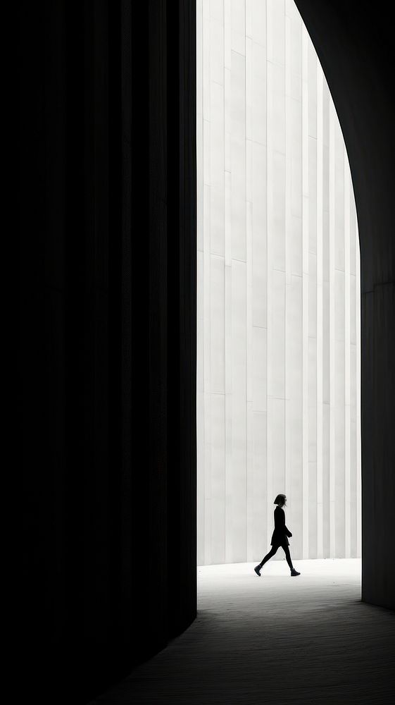 Photography of people walking architecture silhouette building.