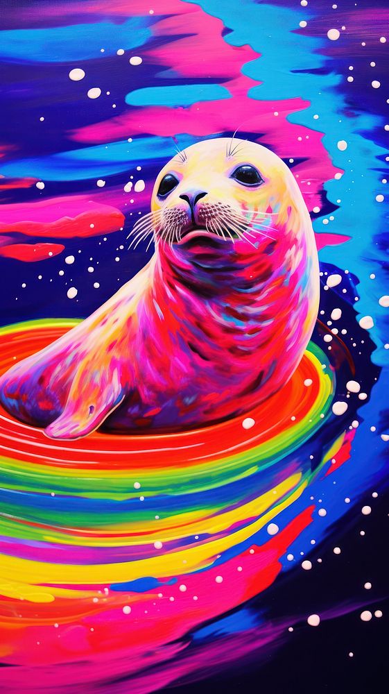 Seal animal mammal underwater.