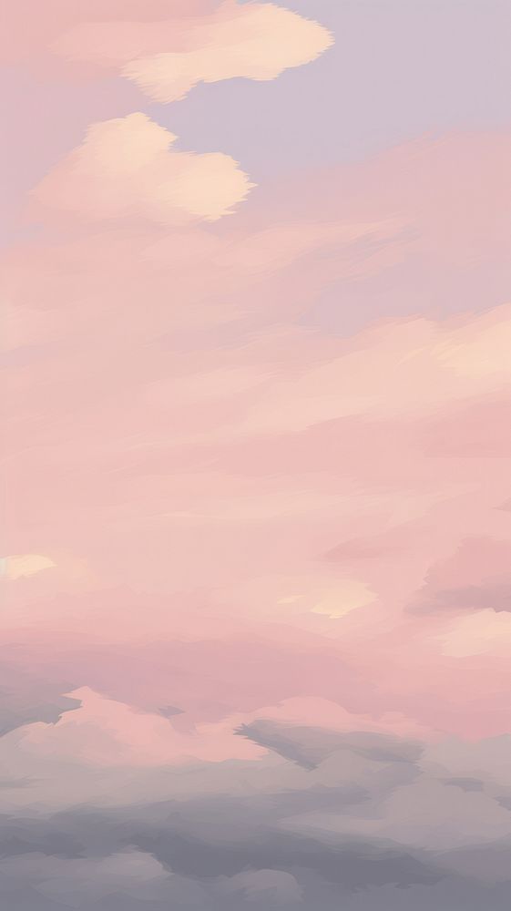 Pastel pink sunset sky and cloudy backgrounds outdoors horizon.