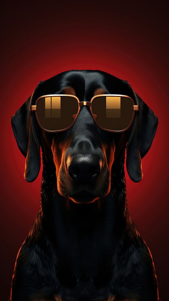 Doberman wallpaper glasses dog sunglasses.
