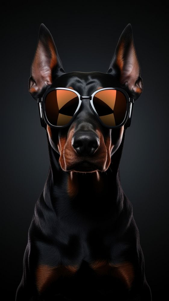Doberman wallpaper glasses dog sunglasses.