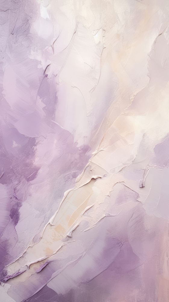 Pastel lilac purple cream painting backgrounds texture.