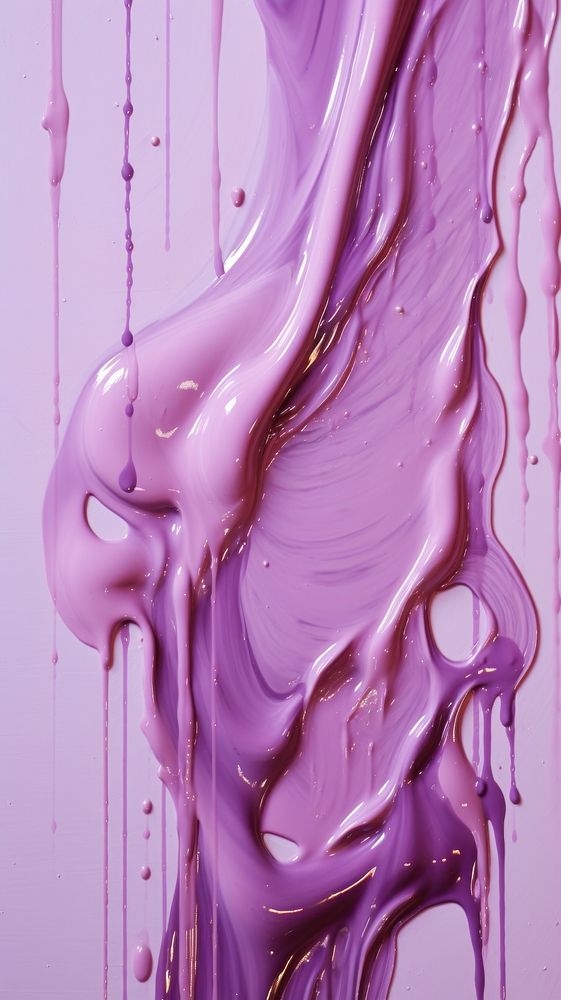 Purple melting dripping liquid backgrounds painting simplicity.