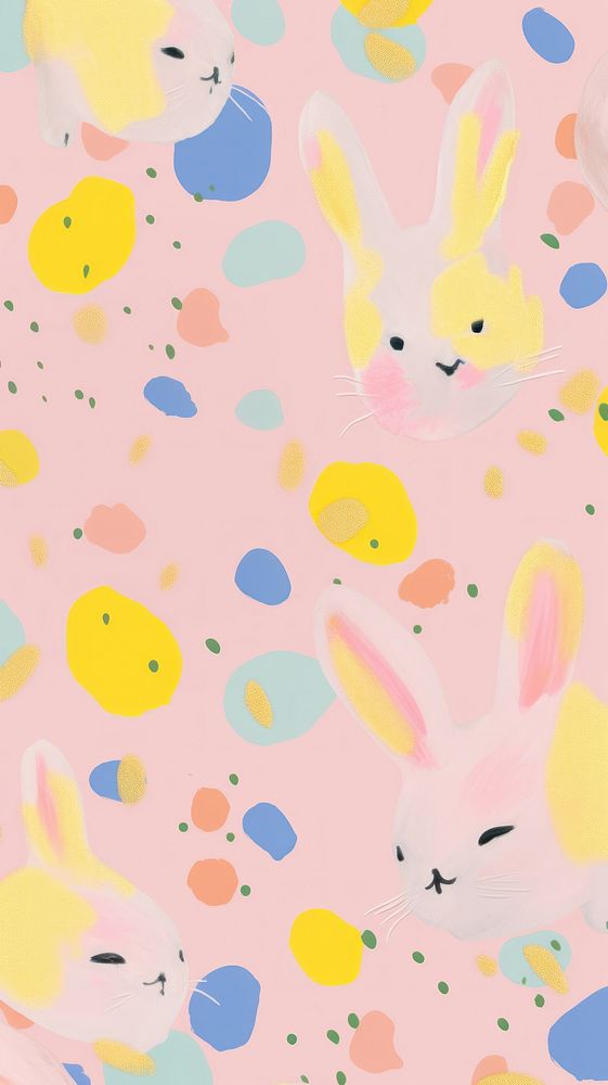 Rabbit backgrounds abstract pattern.
