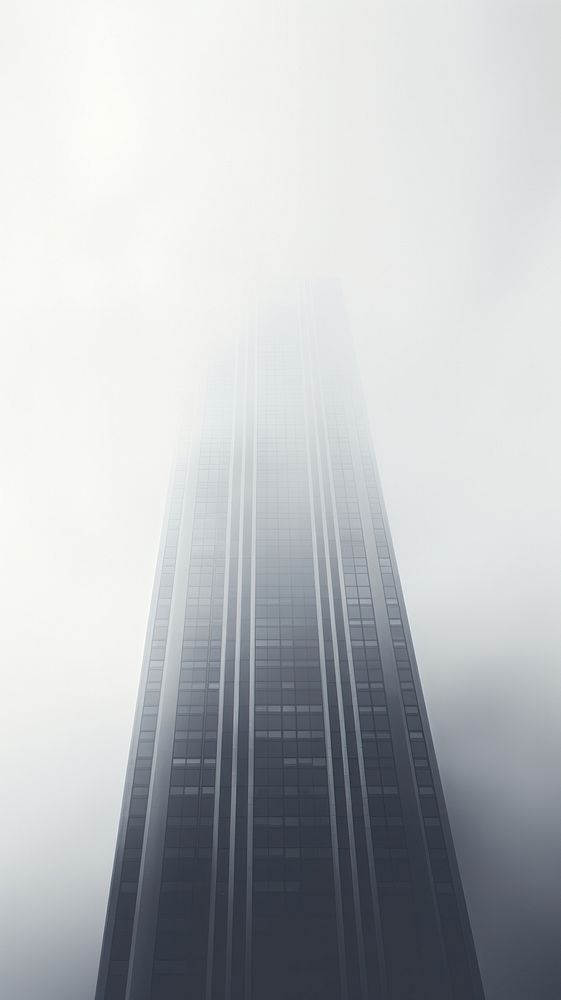 Cool wallpaper black skyscraper fog architecture building.