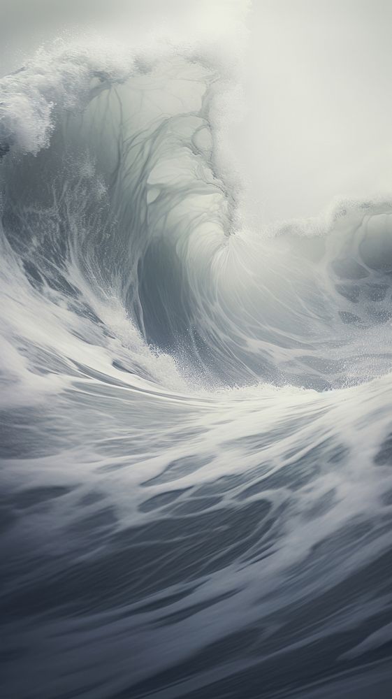 Cool wallpaper strong waves outdoors nature ocean.