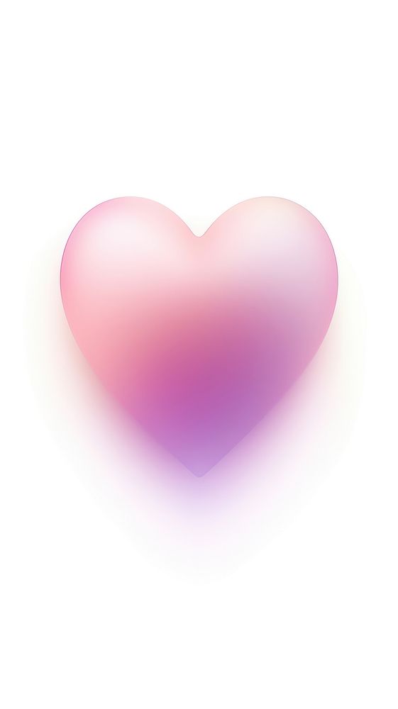 Blurred gradient heart shape pink illuminated abstract.