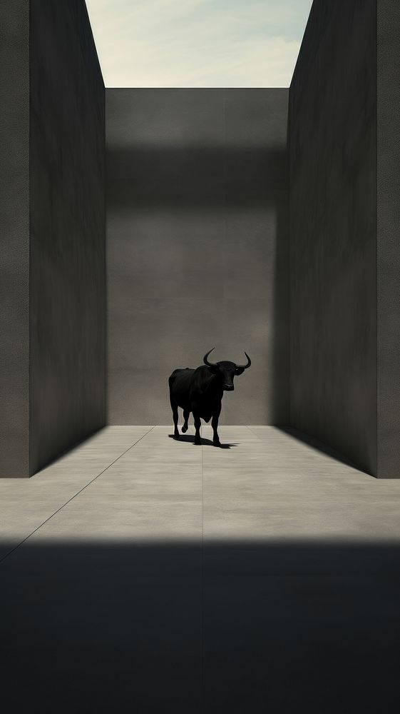 Bull architecture mammal animal.