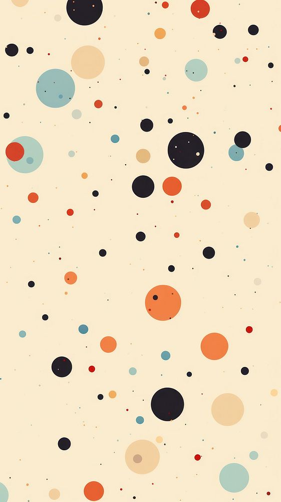 Naive dot pattern on beige background backgrounds abstract confetti.