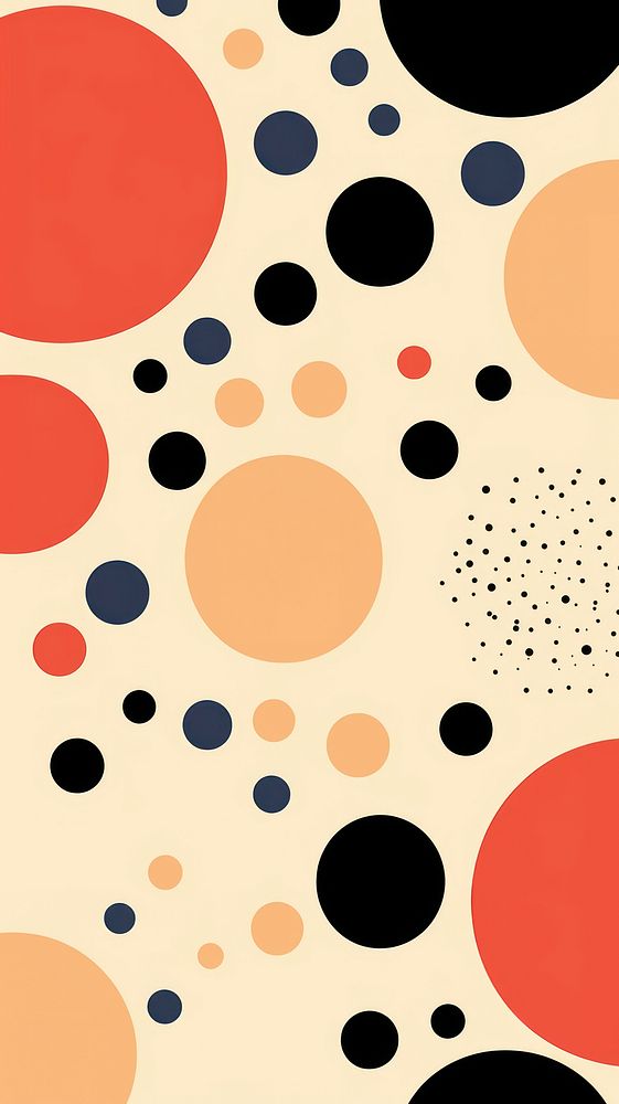 Naive dot pattern on beige background backgrounds abstract textured.