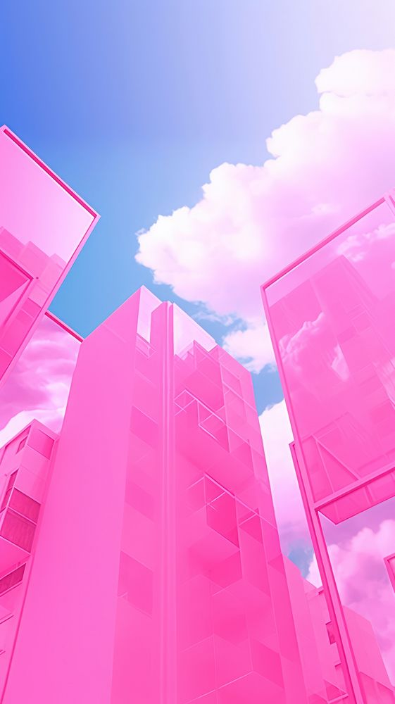 Pink city architecture backgrounds building.