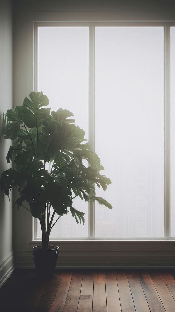Plant dreamscapes wallpaper windowsill fog architecture.