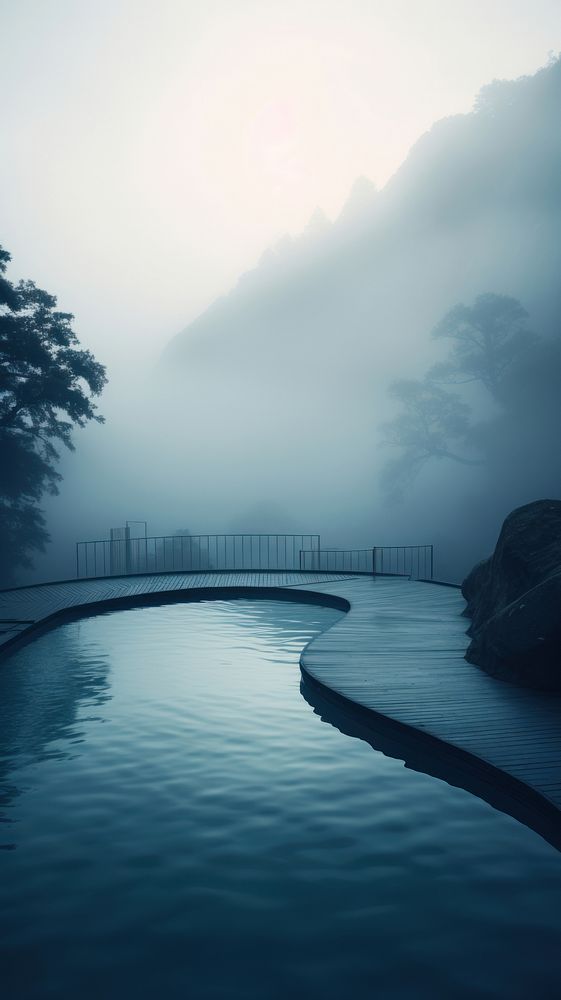 Pool landscape outdoors nature.