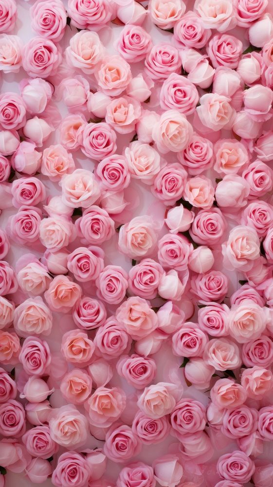 Pink rose flowers wall backgrounds petal plant.