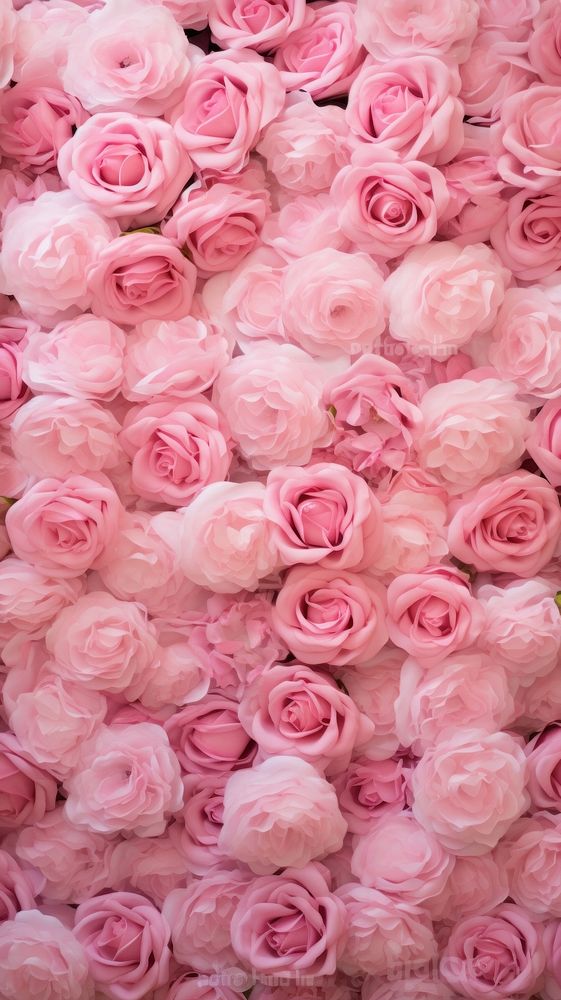 Pink rose flowers wall backgrounds petal plant.