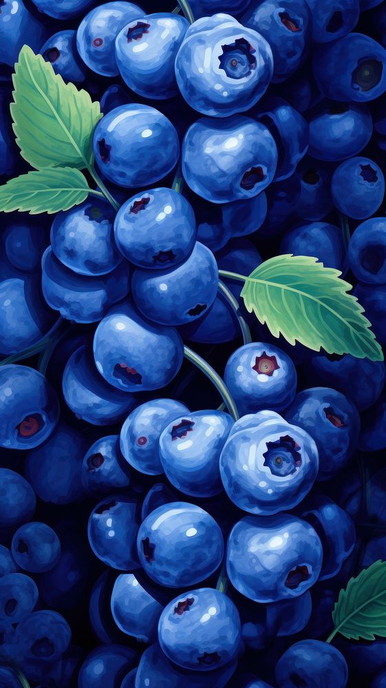 Illustration of a blueberry backgrounds purple fruit.