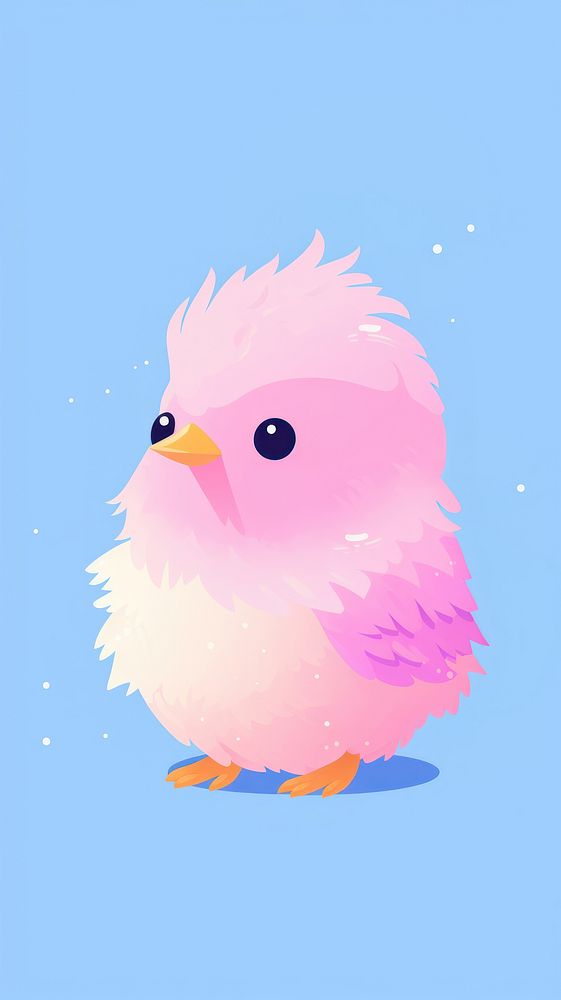 A cute bird animal cartoon poultry.