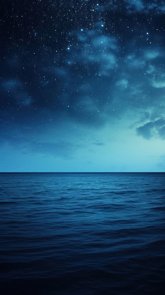 Blue wallpaper sea outdoors horizon.