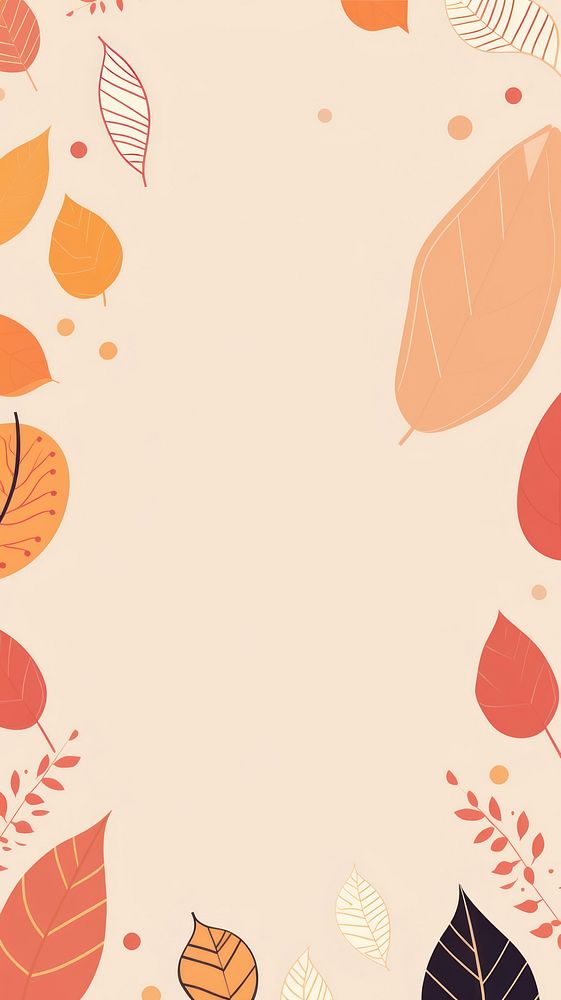Autumn leaves border backgrounds abstract pattern.