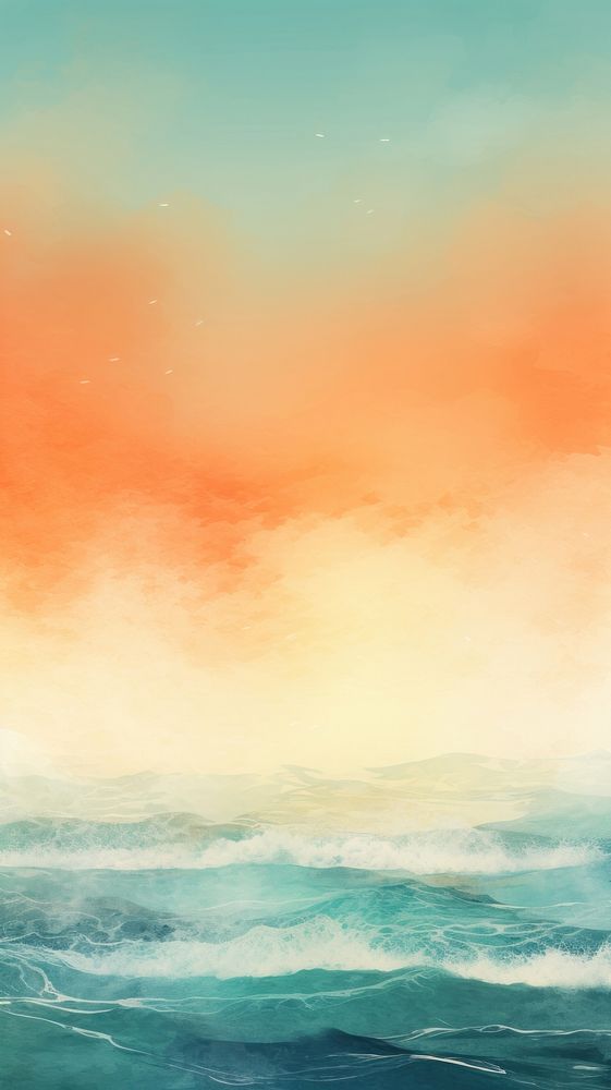 Ocean wallpaper abstract painting outdoors.