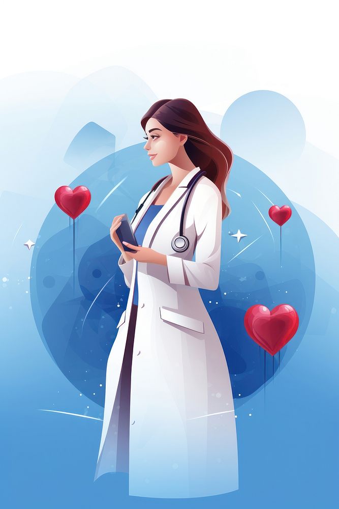 Doctor heart adult woman.