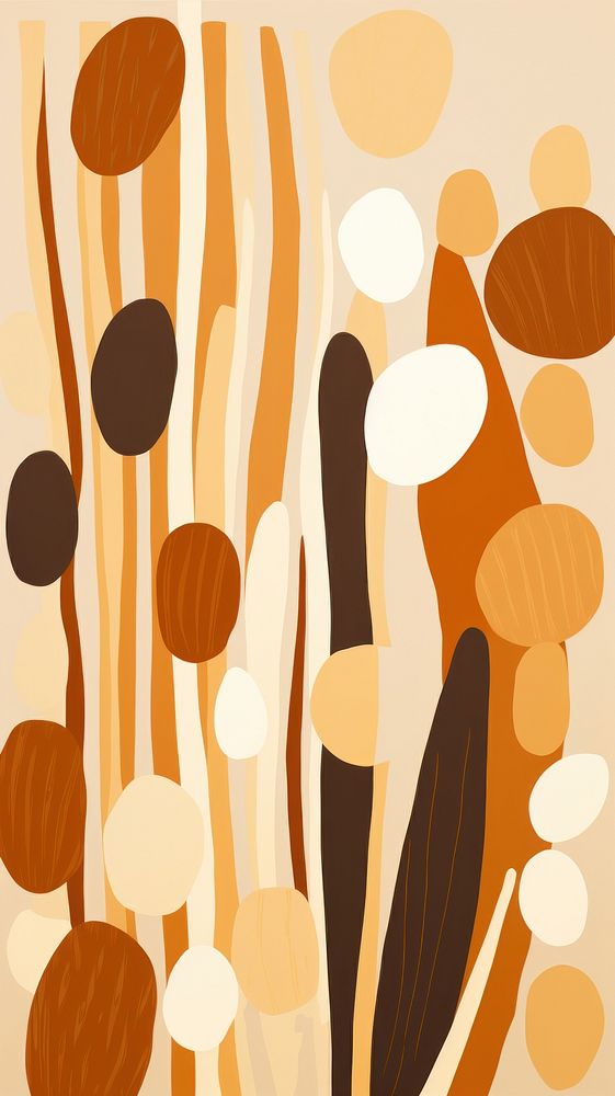Brown and beige abstract shapes backgrounds pattern chandelier.