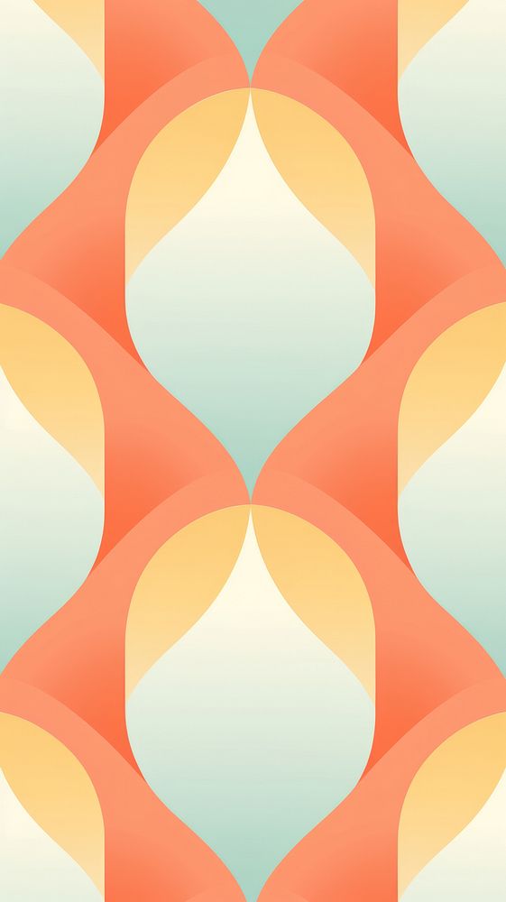 Overlapping oval pattern wallpaper art.
