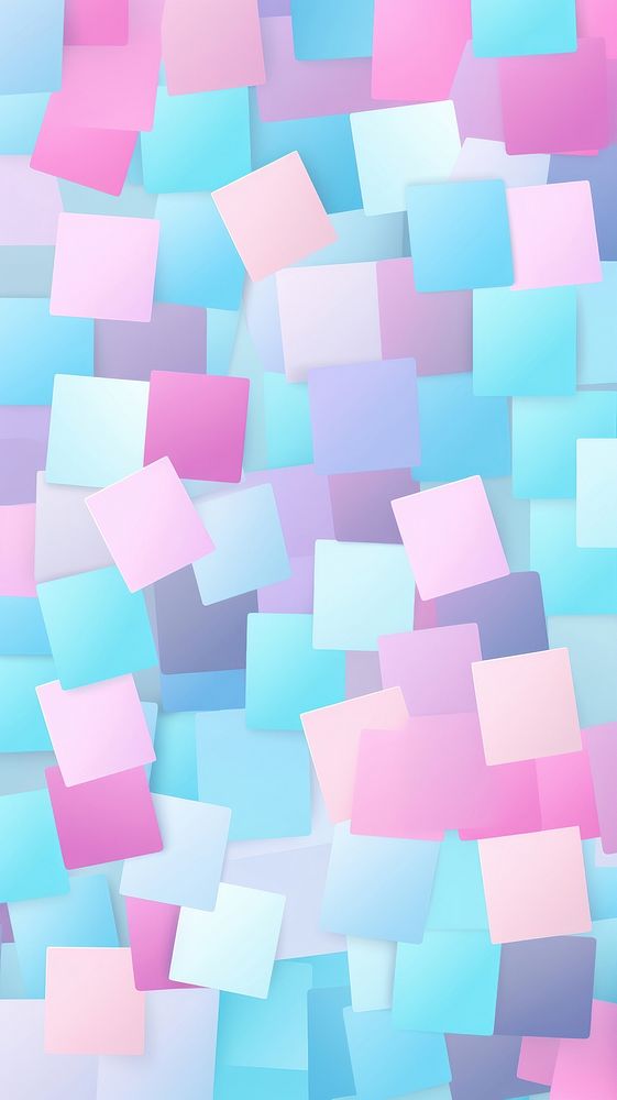 Pastel overlapping square pattern paper backgrounds.
