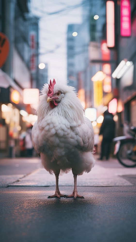 A yokohama chicken poultry animal bird.
