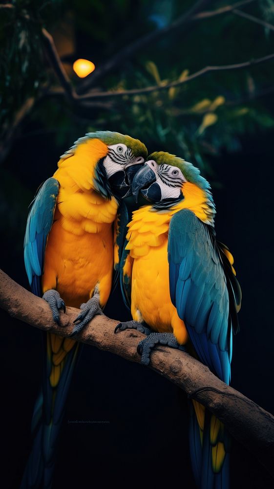 A couple parrot animal bird wildlife.