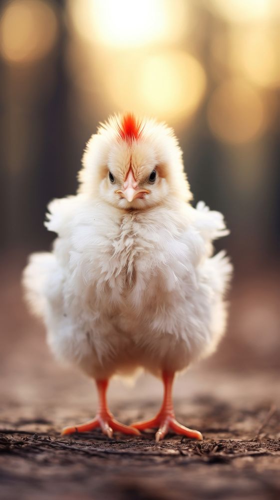 A frizzle chicken poultry animal bird.