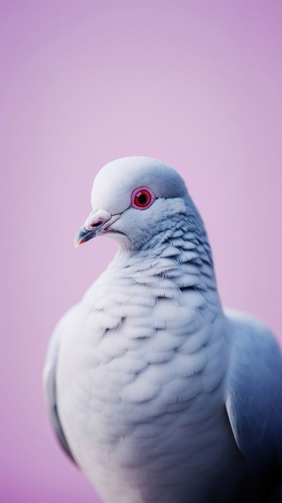 A jacobin pigeon bird animal wildlife portrait.