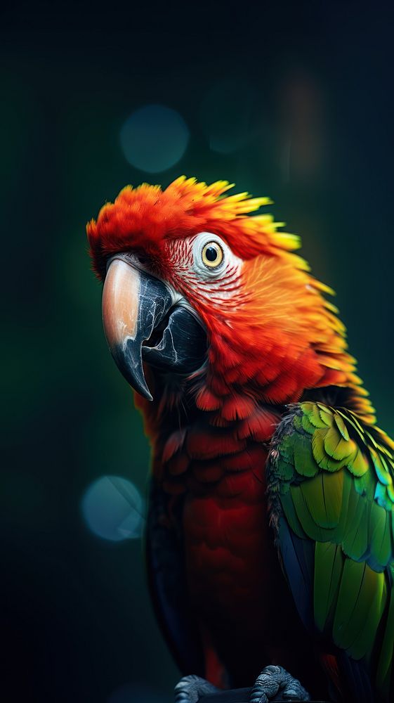 A parrot animal bird beak.