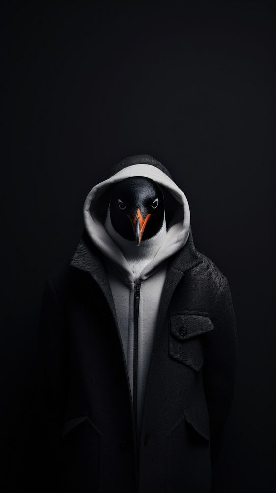 A penguin photography portrait jacket.