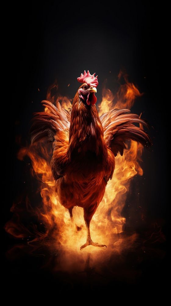 A pheonix chicken poultry animal motion.