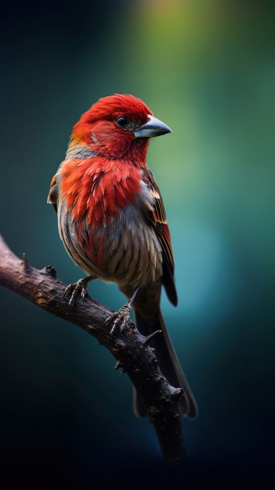 A red factor canary bird animal beak wildlife.