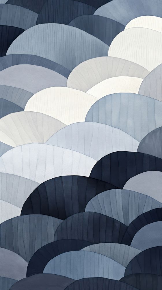 Indigo waves and grey backgrounds abstract outdoors.