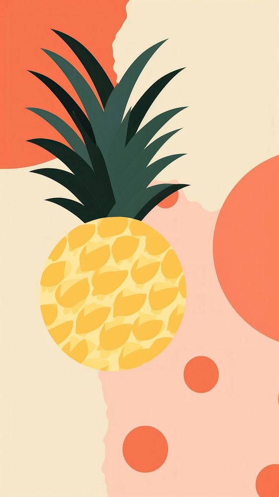 Backgrounds pineapple fruit plant.