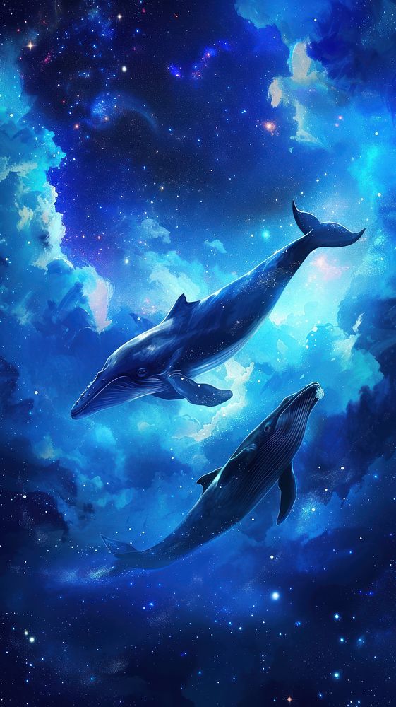 Blue wallpaper dolphin animal mammal.