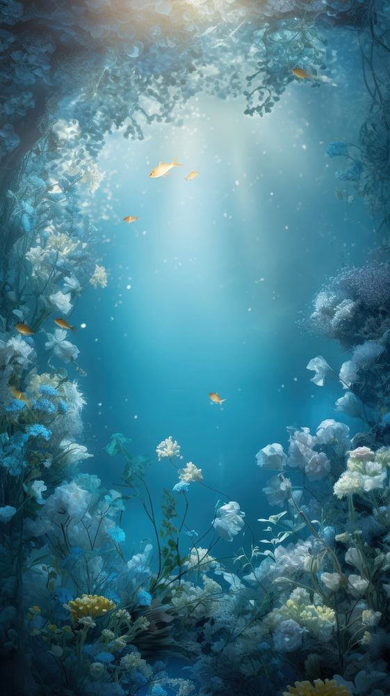 Blue wallpaper underwater outdoors nature.