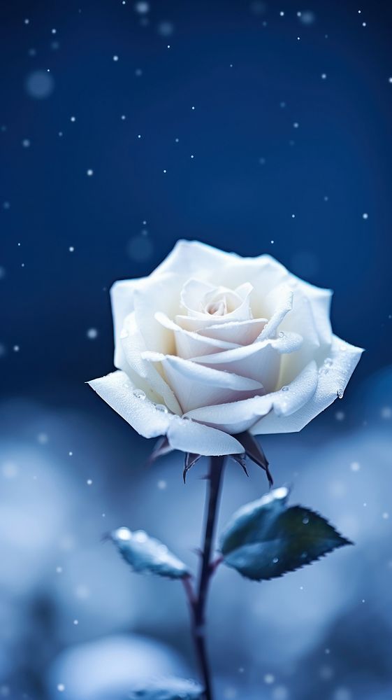 Blue wallpaper flower rose blossom.