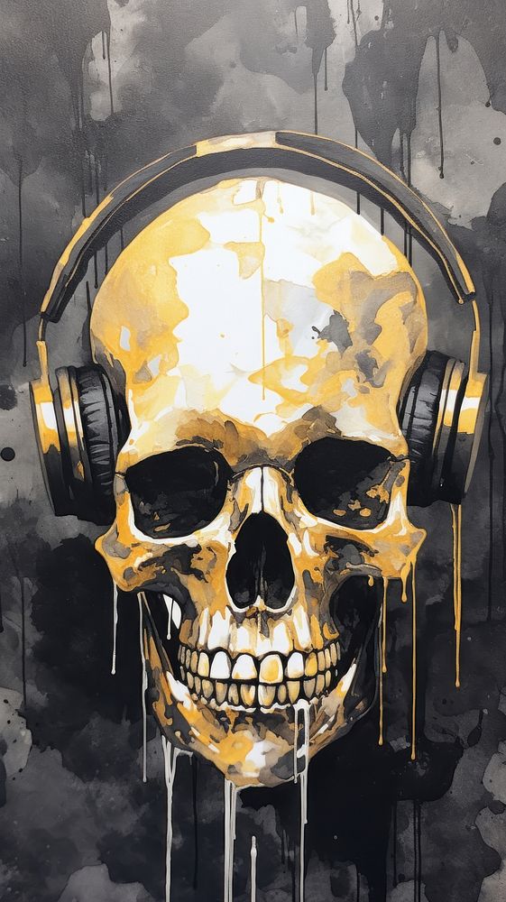 Music Skull wallpaper music electronics technology.