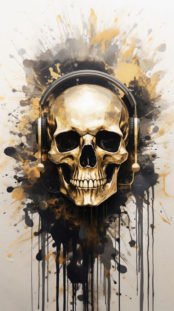 Music Skull wallpaper music photography creativity.