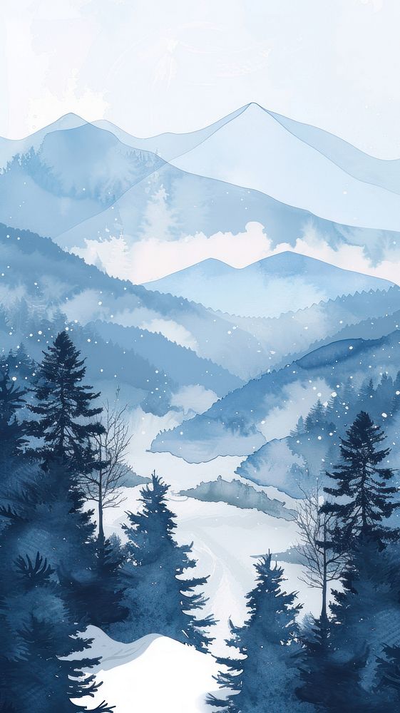 Winter wallpaper land landscape mountain.