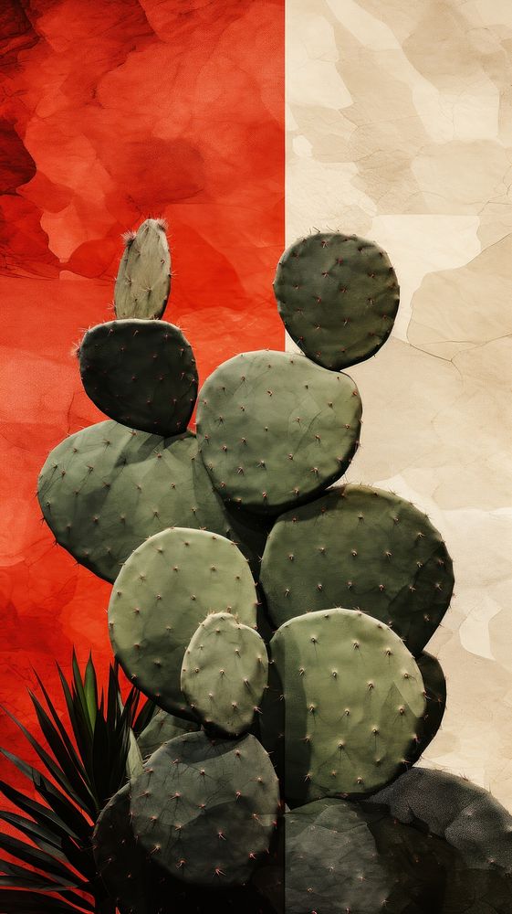 Cactus plant outdoors pattern.