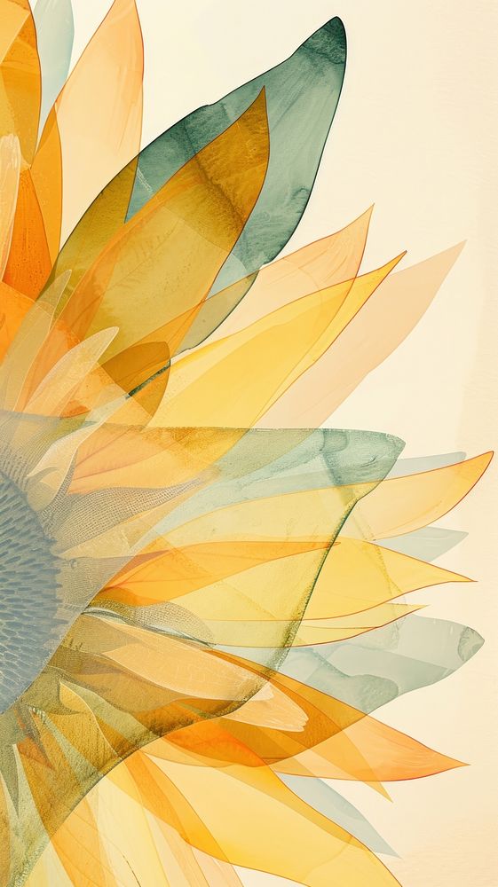 Sunflower abstract pattern art.